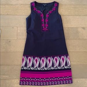 Banana Republic Purple and Fuchsia Shift Dress